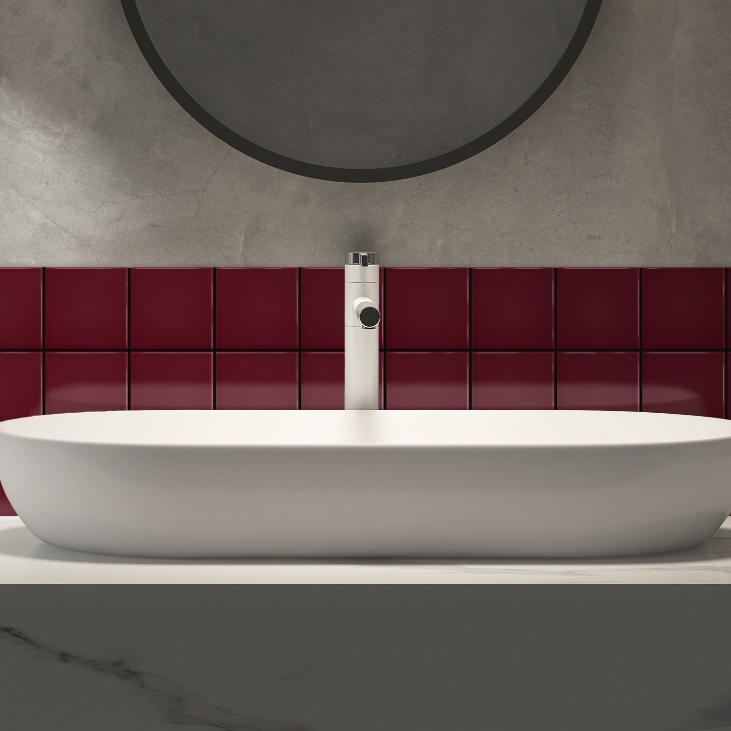 Bano-con-Azulejo-color-burdeos