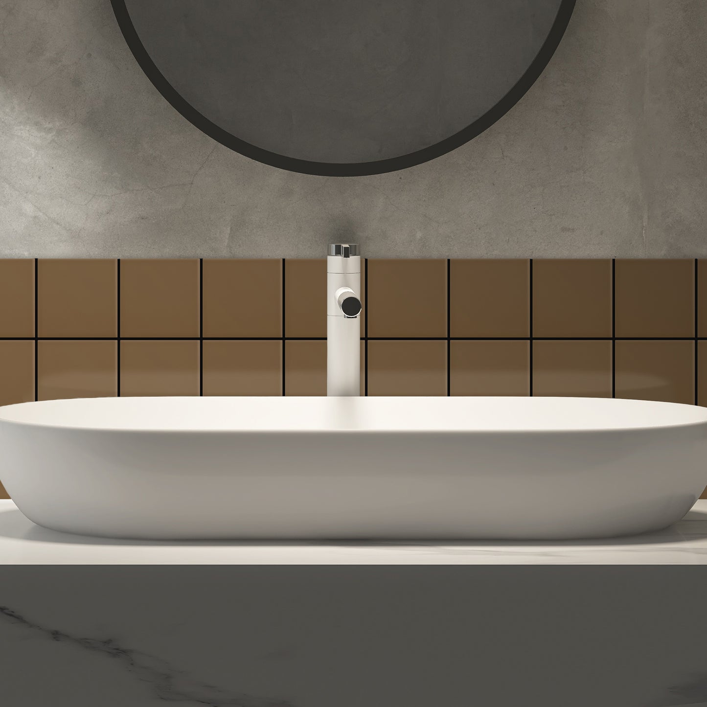 Bano-con-Azulejo-color-marron-caramelo