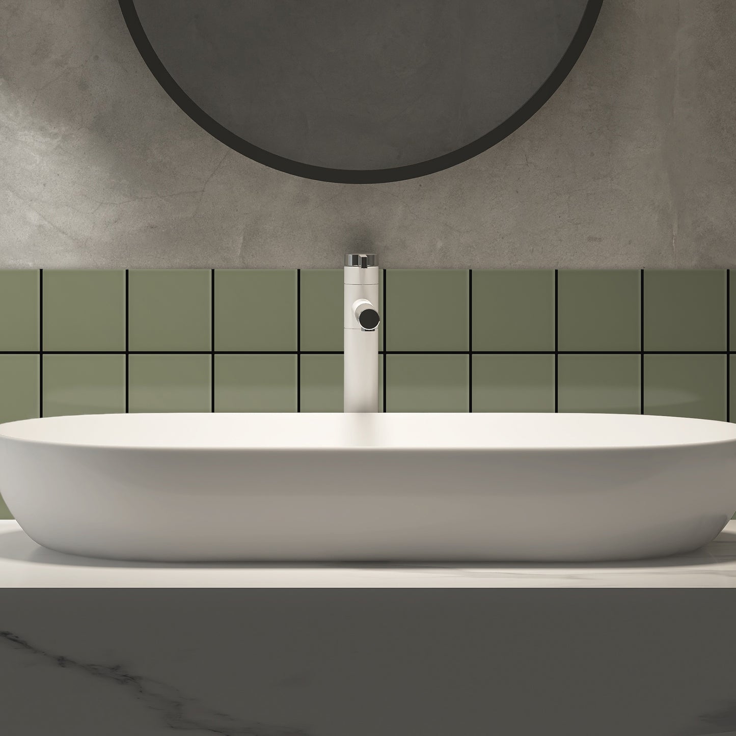 Bano-con-Azulejo-color-verde-oliva