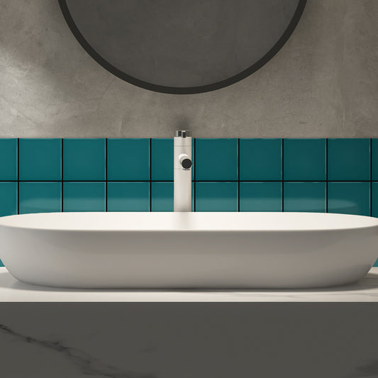 Bano-con-Azulejo-color-verde-turquesa