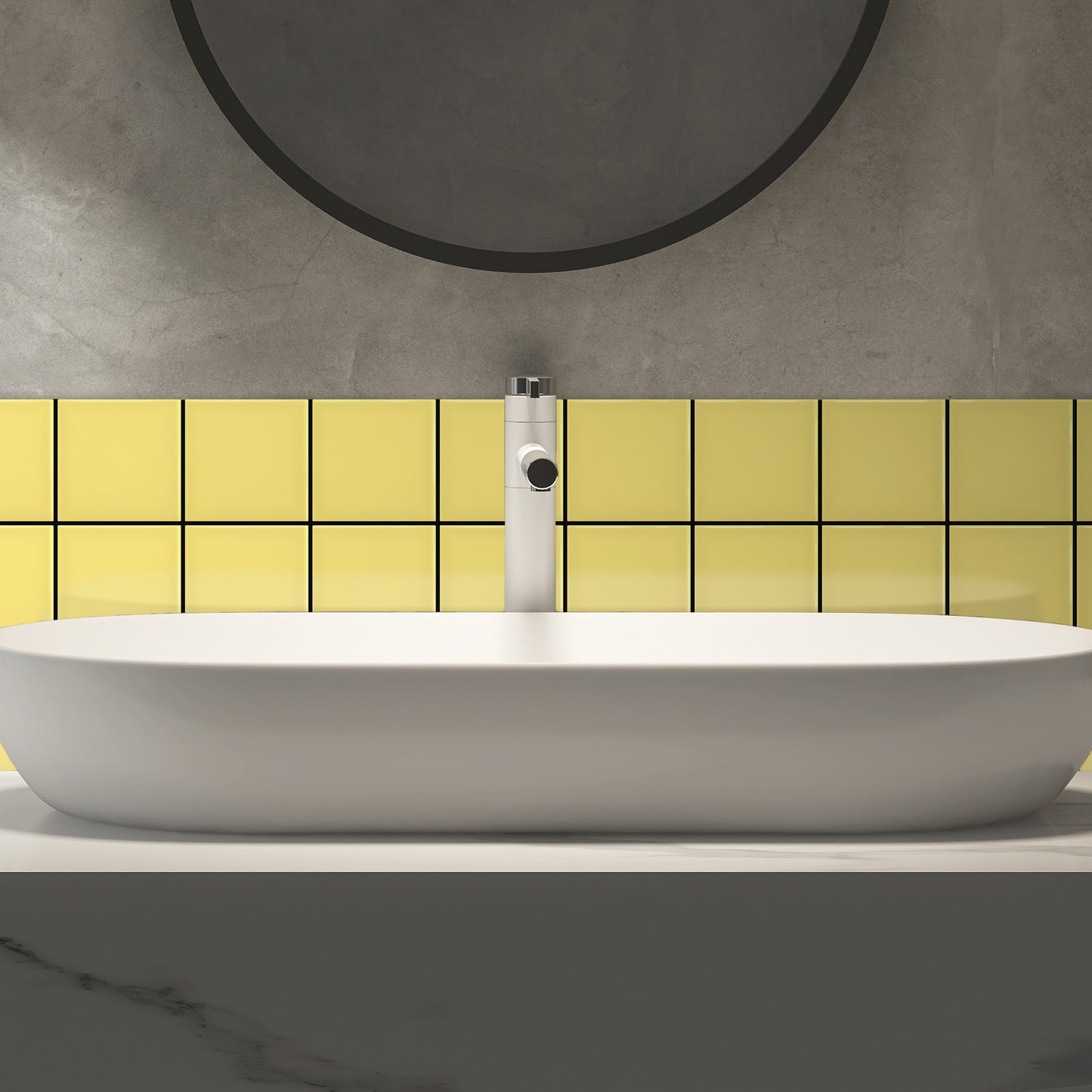 Bano-con-Azulejo-color-amarillo-claro