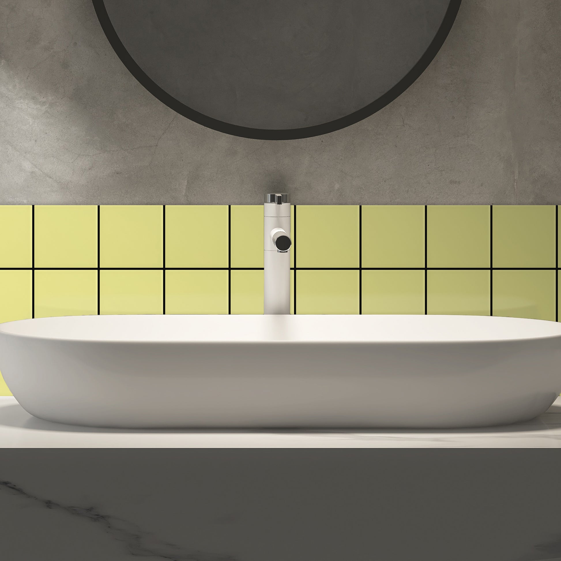 Bano-con-Azulejo-color-amarillo-limon