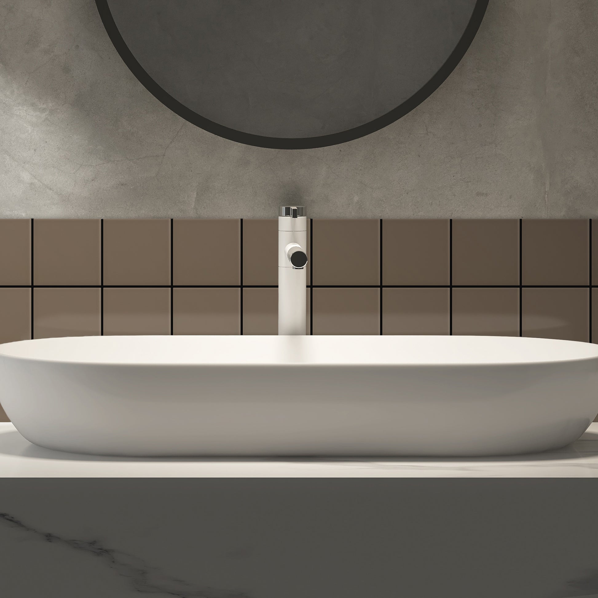 Bano-con-Azulejo-color-marron-piedra