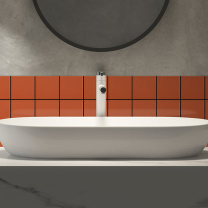 Bano-con-Azulejo-color-naranja-coral