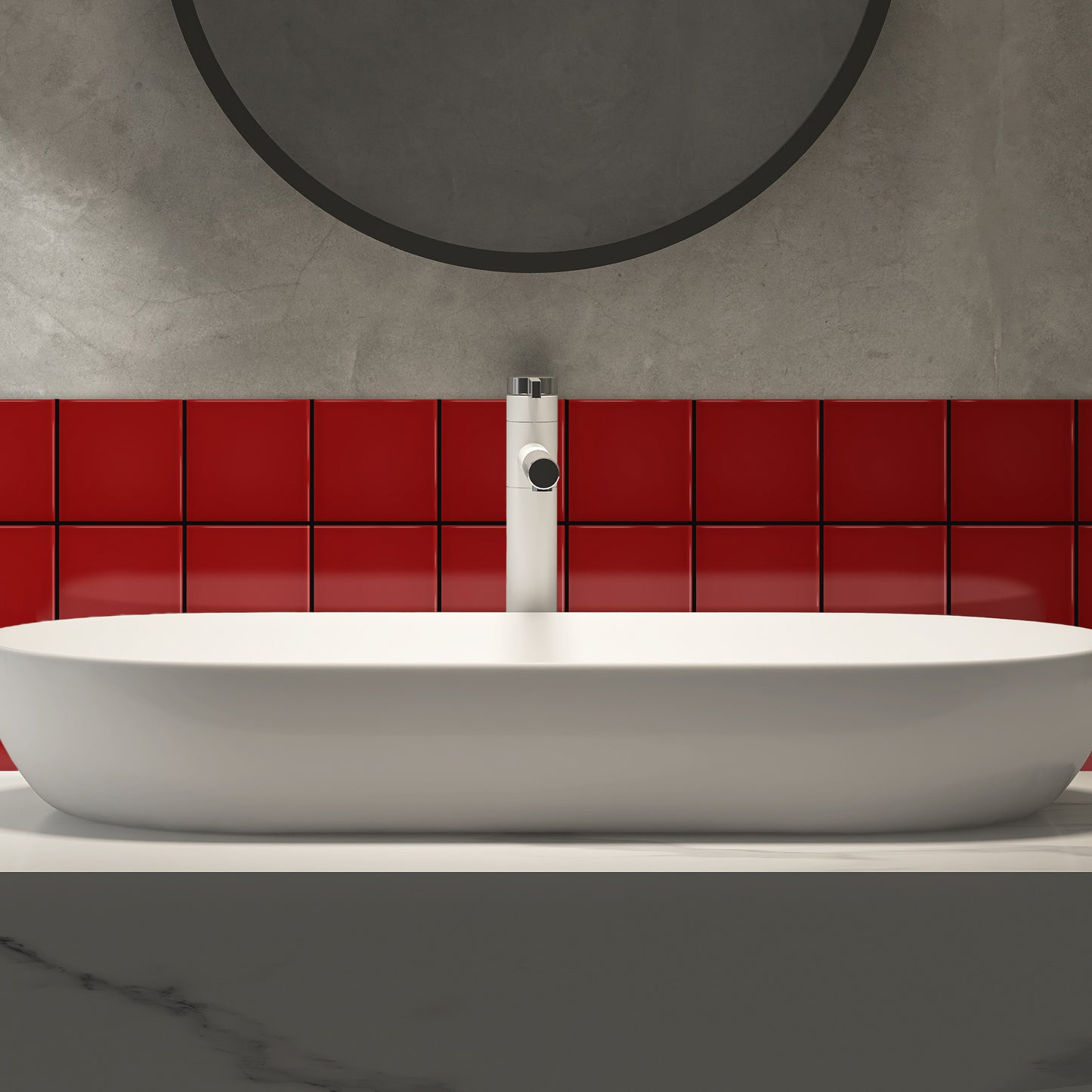 Bano-con-Azulejo-color-rojo