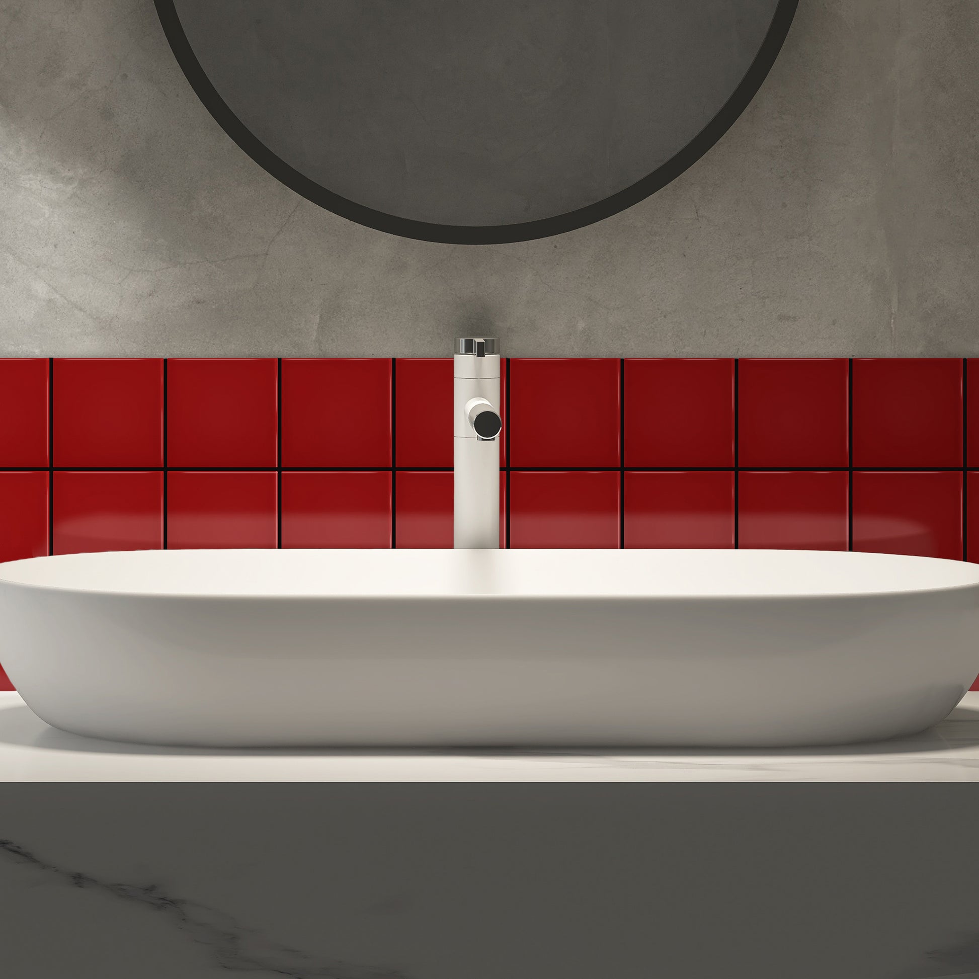 Bano-con-Azulejo-color-rojo