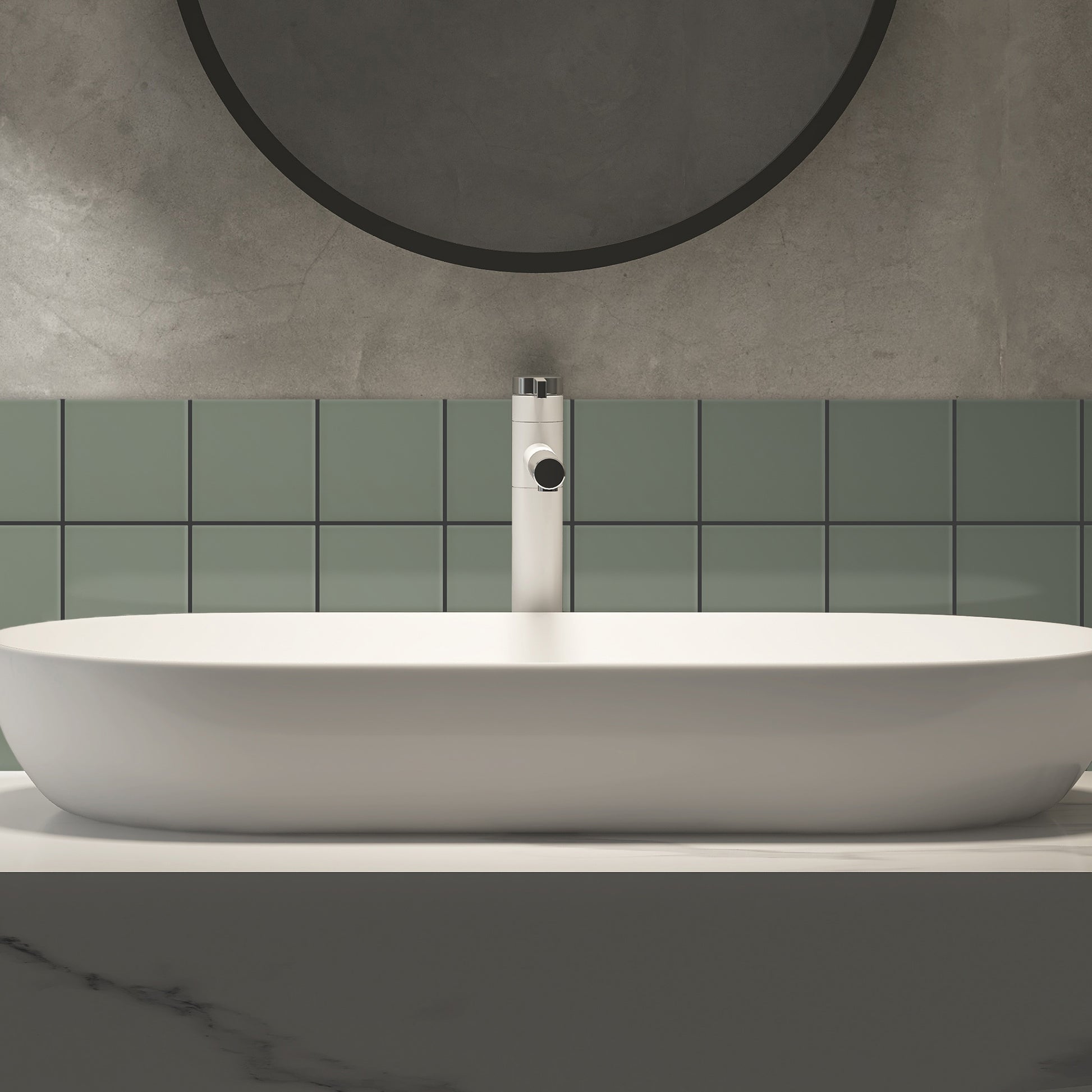 Bano-con-Azulejo-color-verde-caqui