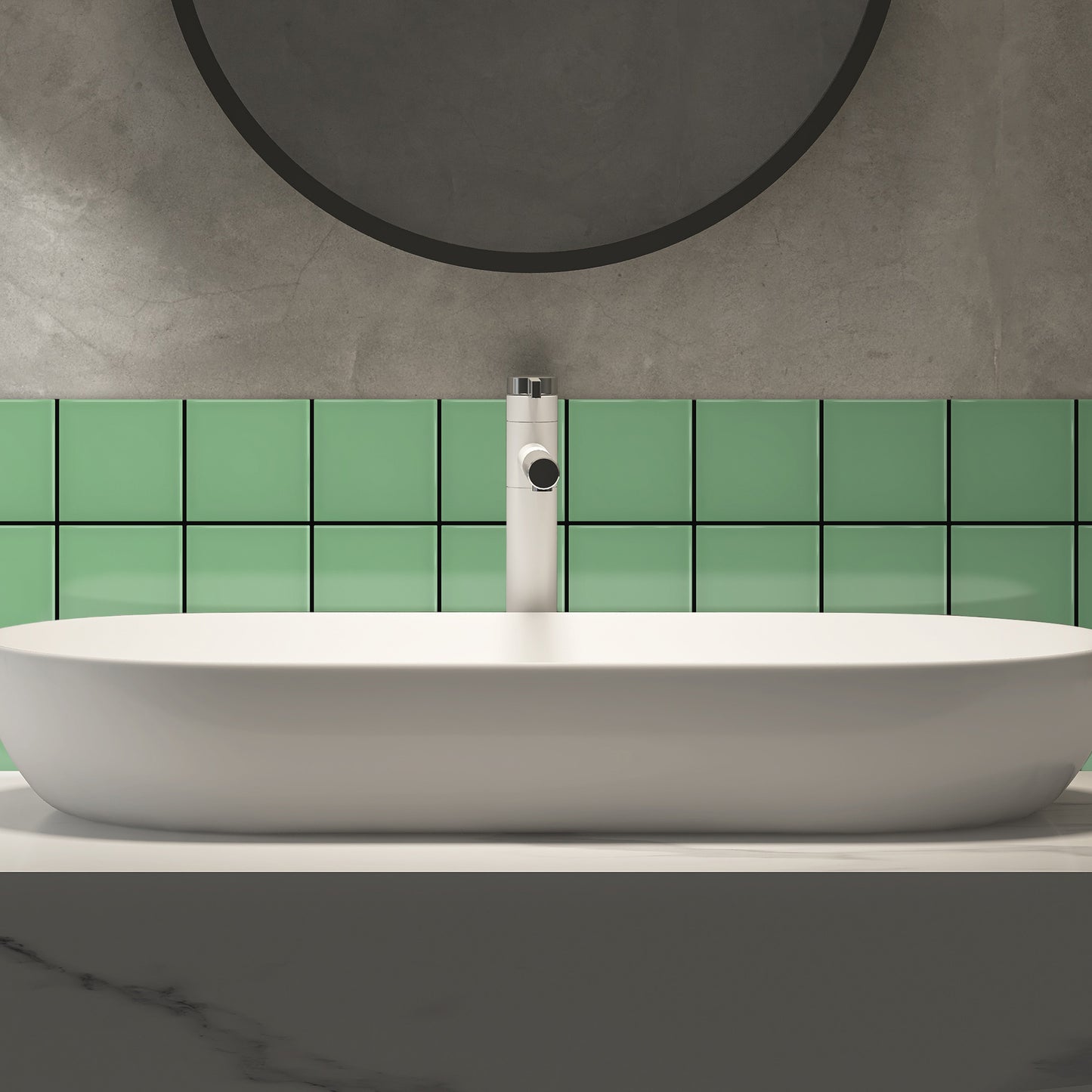 Bano-con-Azulejo-color-verde-claro