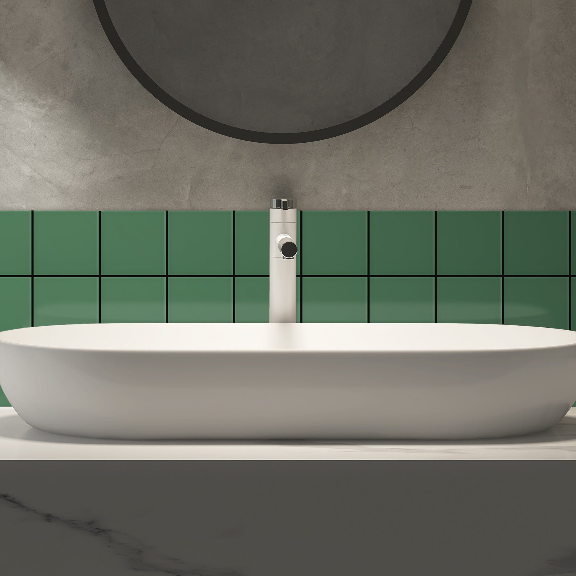 Bano-con-Azulejo-color-verde-mate