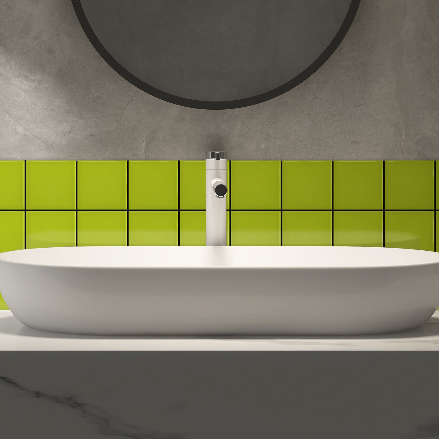 Bano-con-Azulejo-color-verde-musgo