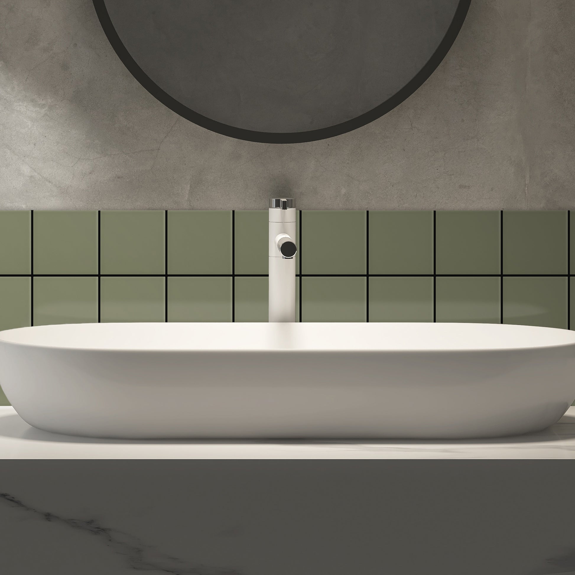 Bano-con-Azulejo-color-verde-oliva