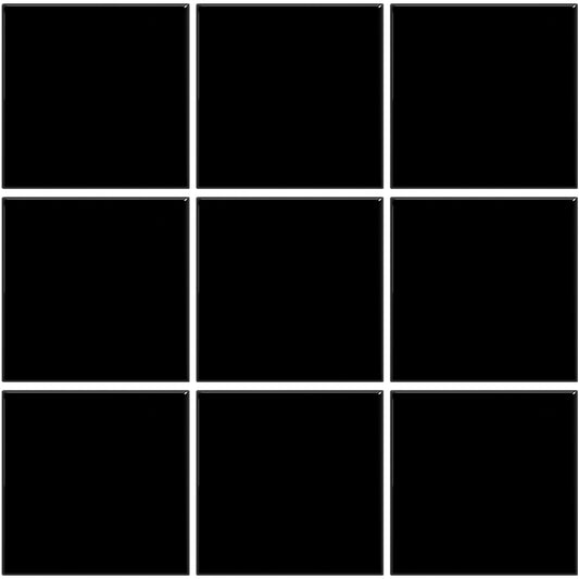 Mosaico-Azulejo-color-negro-brillo