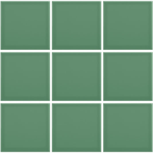 Mosaico-Azulejo-color-verde-oscuro