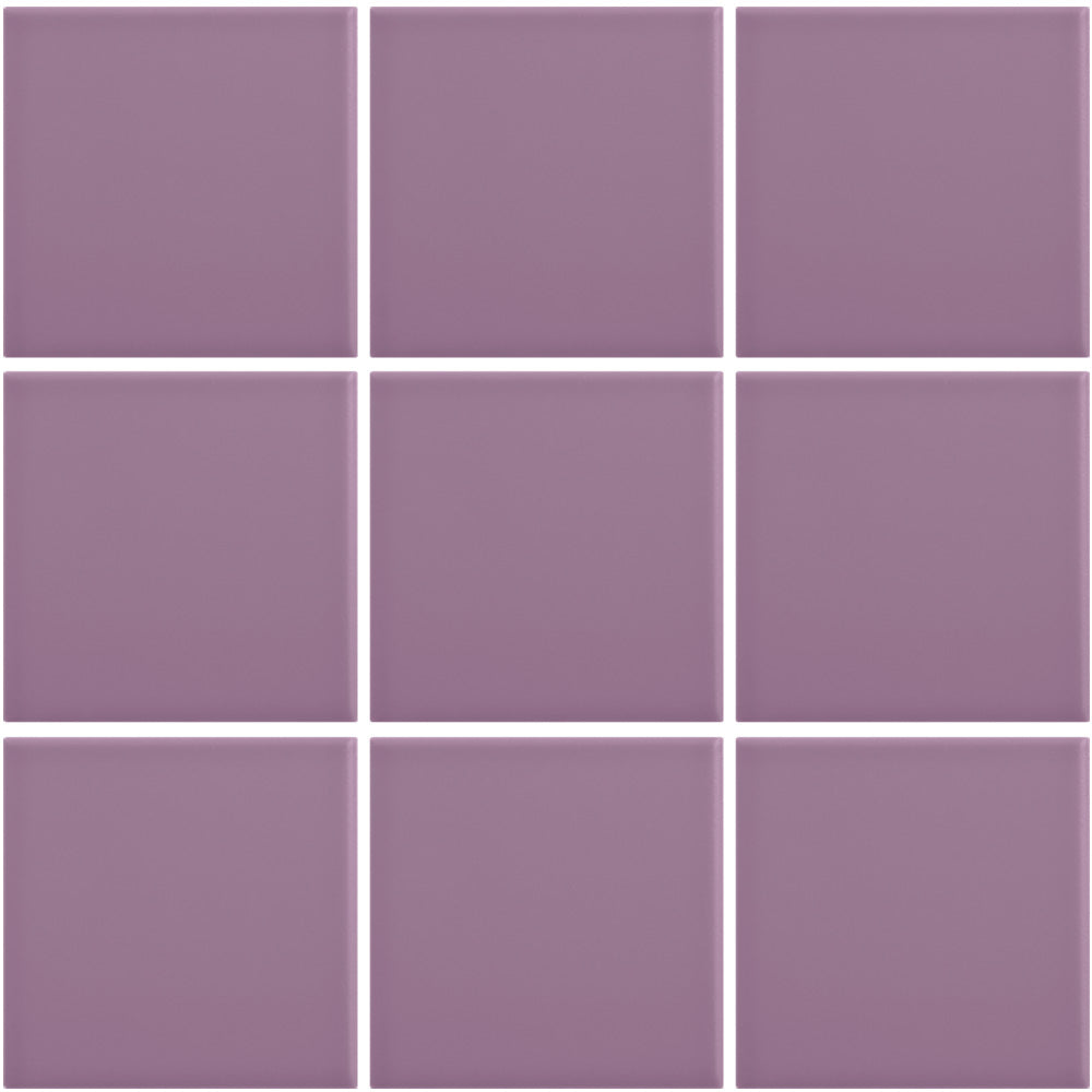 Azulejo 10x10 cm Color Violeta Mate acabado Liso