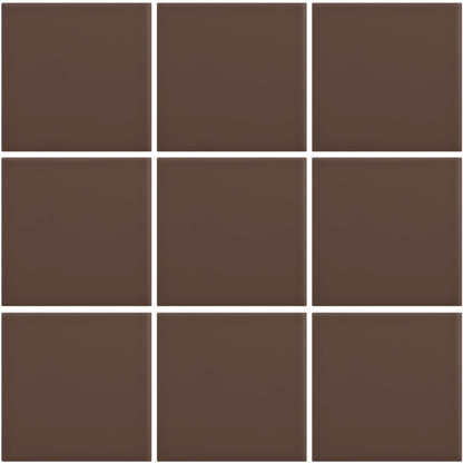 Mosaico-Suelo-color-marron-chocolate