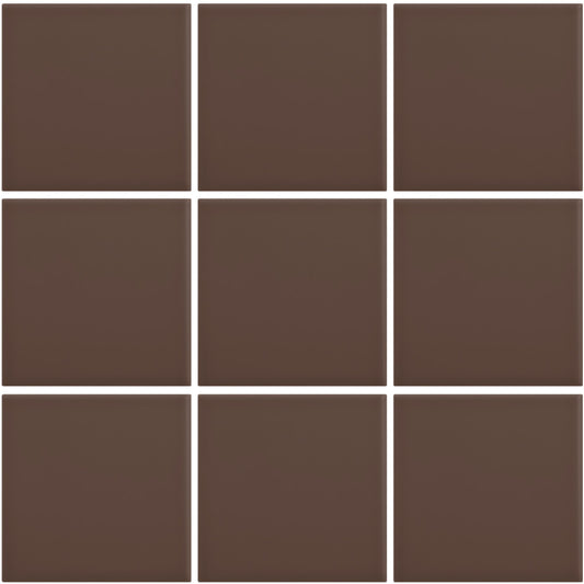 Mosaico-Suelo-color-marron-chocolate