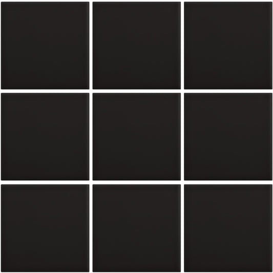 Mosaico-Suelo-color-negro-mate